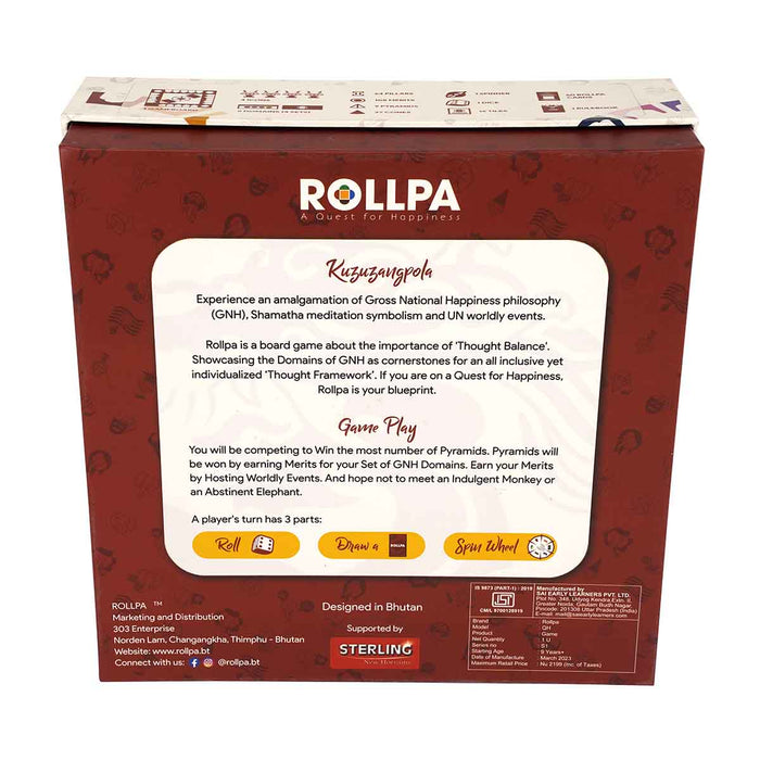 Rollpa: A Quest for Happiness, Novelty Board game, Druksell