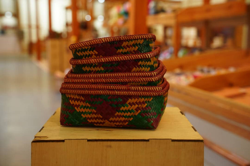Container Dappa Dappa, Bhutanese bamboo container, Khengrig Namsum Cooperative ...