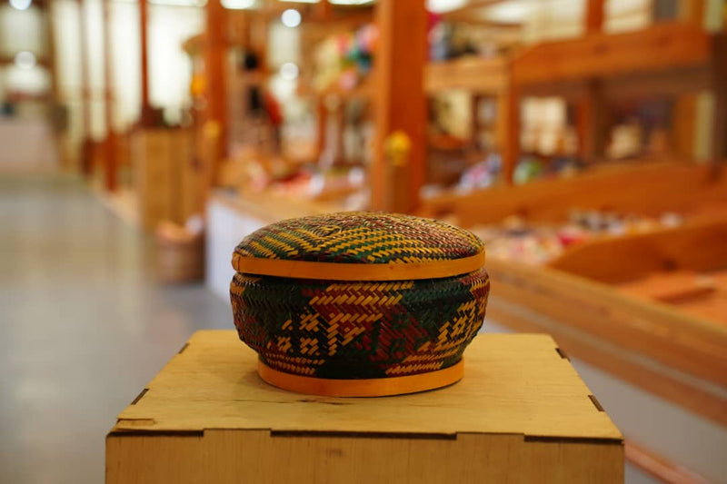 Container Dappa Bamboo Dappa, Bhutanese Handwoven Bamboo Container, Khenrig Namsum coo ...