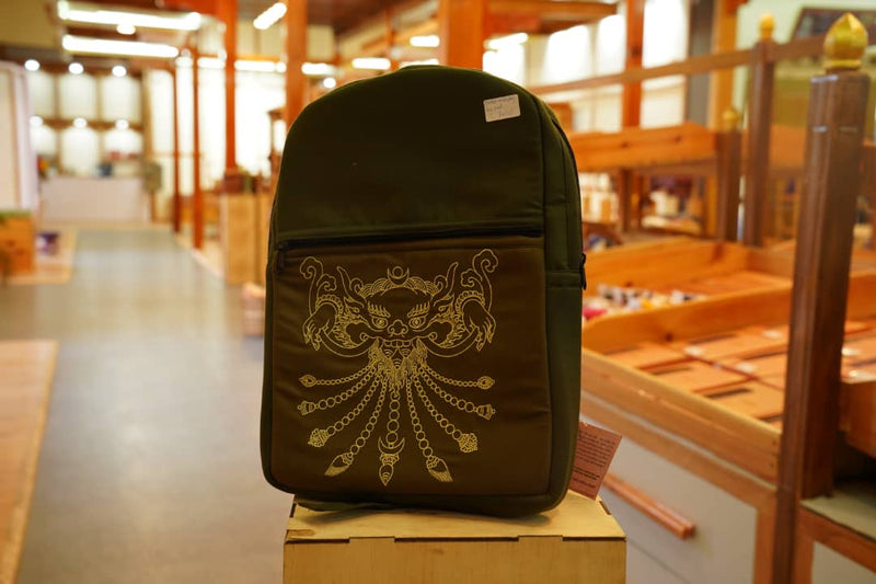 Embroidery bag pack, Dechen's Atelier, A Bhutanese Bag Pack