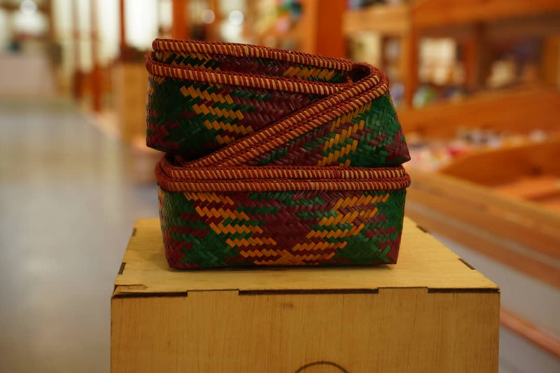 Container Dappa Dappa, Bhutanese bamboo container, Khengrig Namsum Cooperative ...
