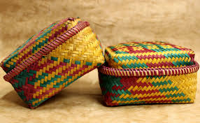 Container Dappa Dappa, Bhutanese bamboo container, Khengrig Namsum Cooperative ...