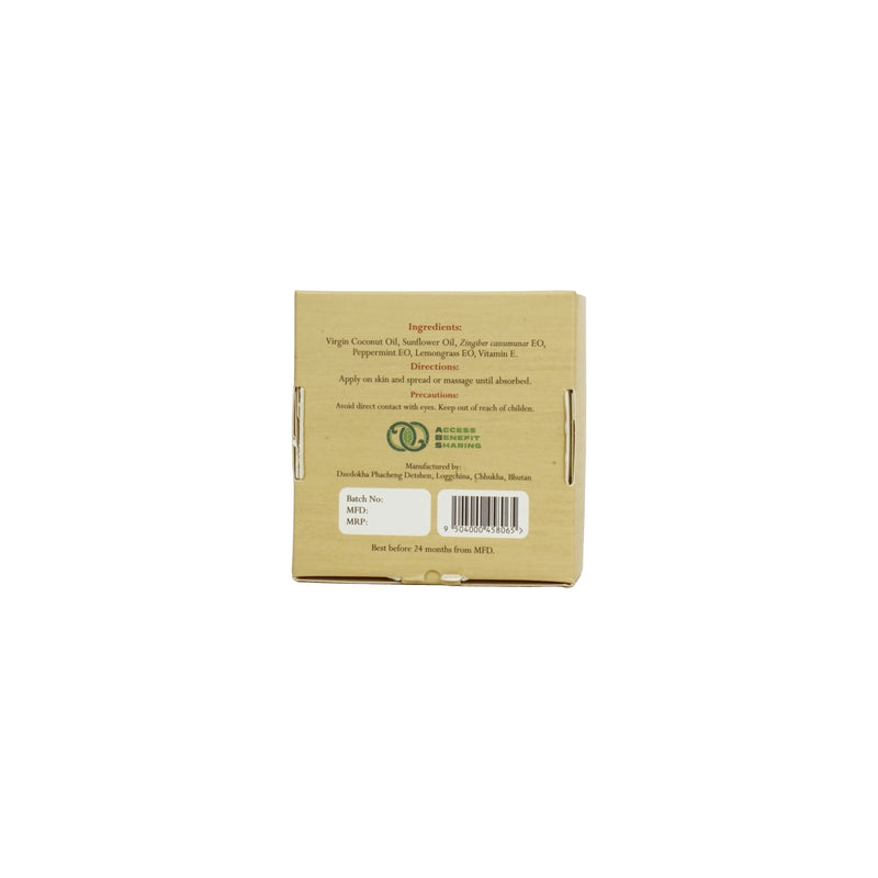 Zhinor Zingiber Cassumunar Massage Balm – Relieves Muscle and Joint Pain (Net Wt. 110g)