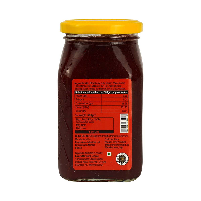 Royal Bhutan Strawberry Jam, Bhutan Argo Industries, 250 gm,