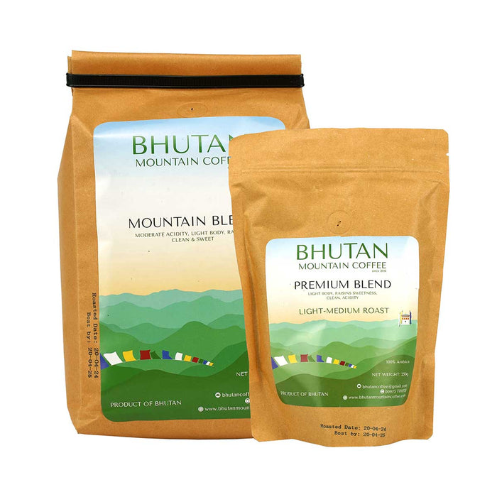 Bhutan Coffee Beans, Fresh roast, Bhutan Mountain Coffee, 500g