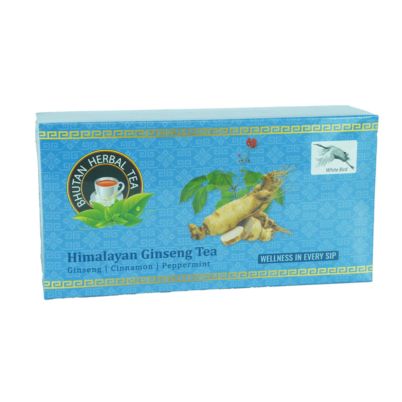 Himalayan GInseng Tea, Bhutan Herbal Tea, Bumthang, 20 tea bags 