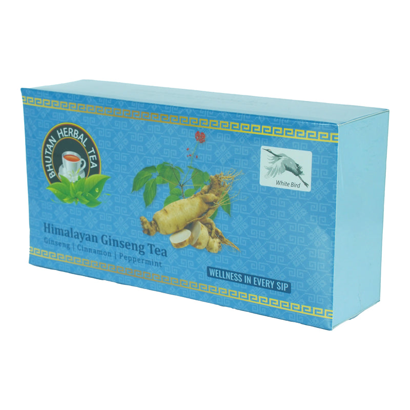 Himalayan GInseng Tea, Bhutan Herbal Tea, Bumthang, 20 tea bags 