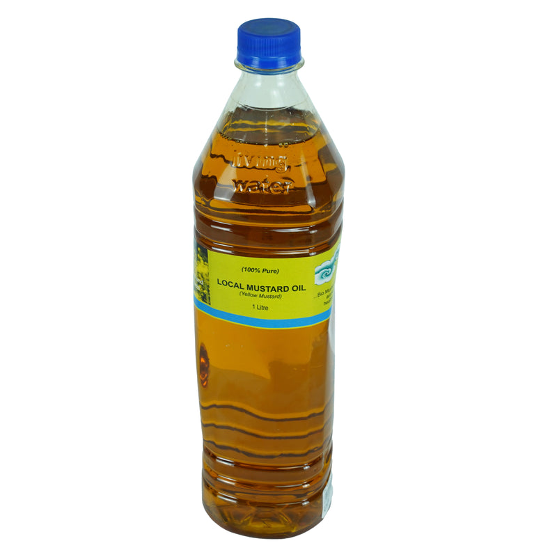 Mustard Oil (Yellow Mustard), 100% Pure Local ,Bio Bhutan, 1L