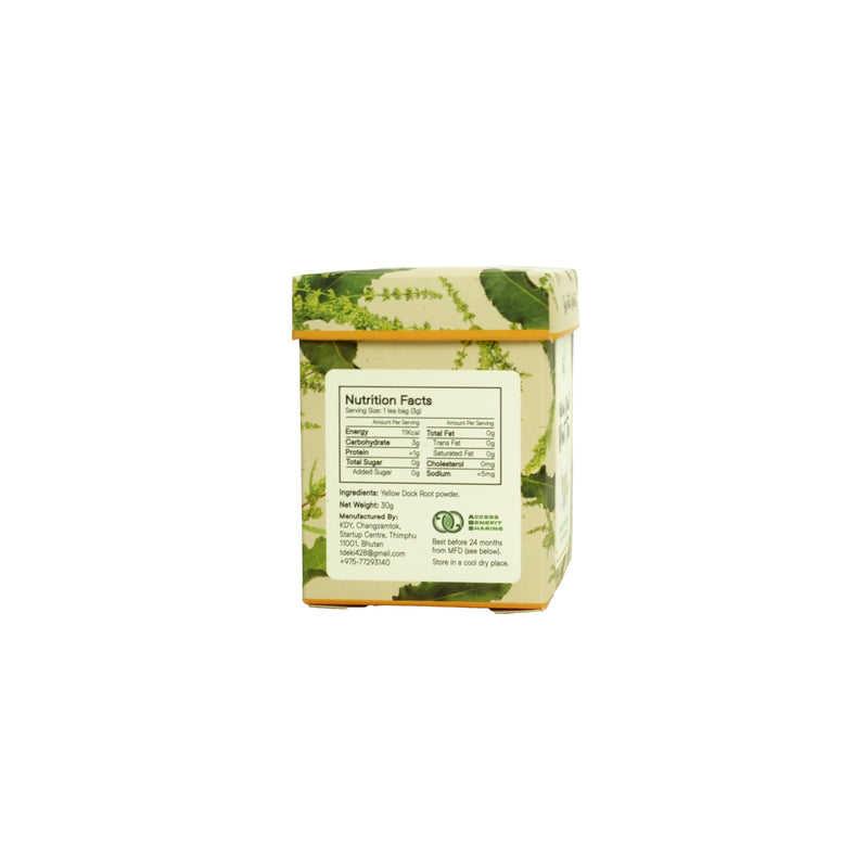 Yellow Dock Root Tea – Sip into Serenity , KDY,(10 Sachets),PRODUCT of BHUTAN