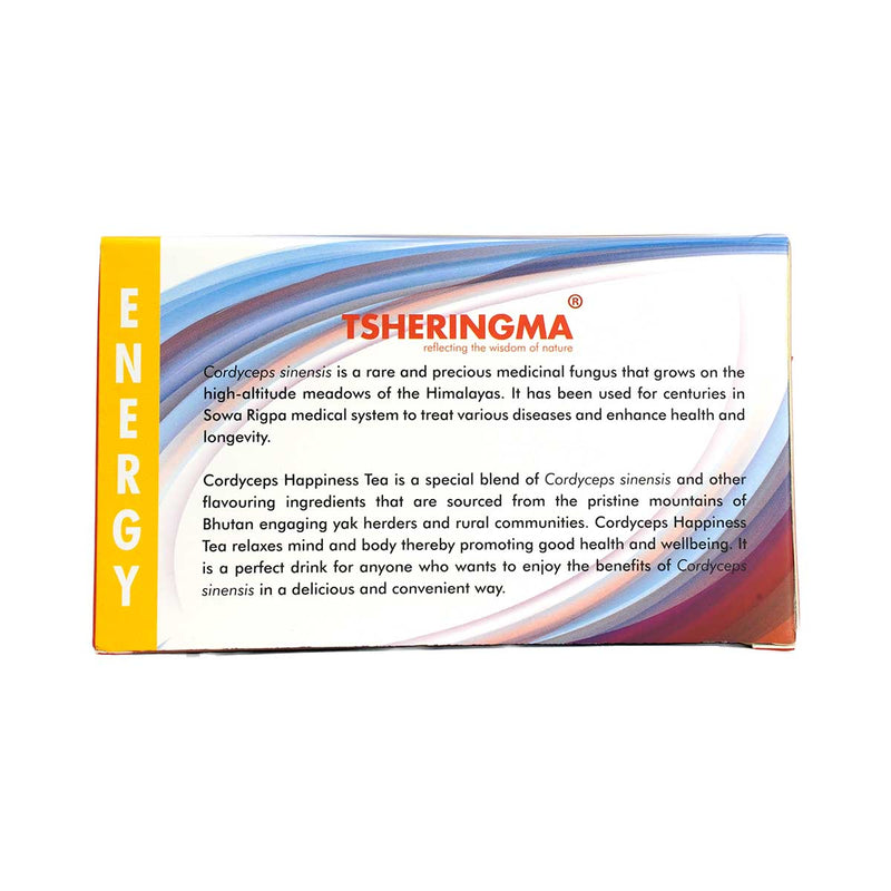 Tsheringma Cordyceps Happiness Tea, Menjong Sorig, 50g, 25 sachets