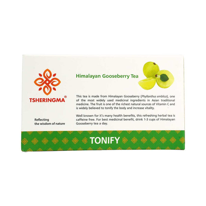 Himalayan Gooseberry Tsheringma tea, 25bags Tea Box, Menjong sorij, 100gm
