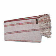 Raw silk Shawl (Maroon Pattern) (4594018680950)