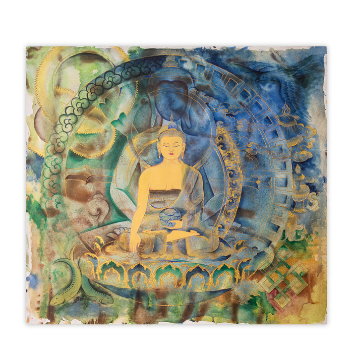 The Eternal Buddha | Acrylic on canvas medium | Bhutanese Art | Druksell