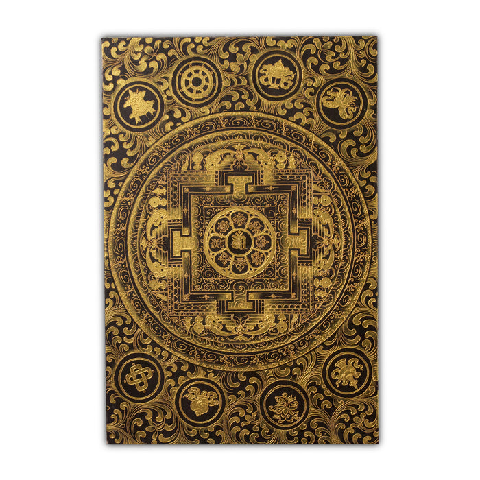 Mandala Acrylic Gold | Bhutanese Thangka Art | Artyantra | Druksell