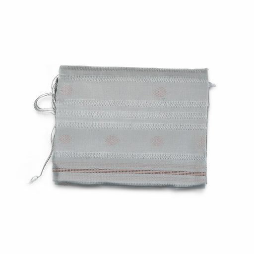 Traditional gray Scarf (Light Pale Blue Pattern) (4594011570294)