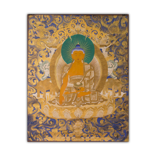 Buddha |Golden|Colorful | Bhutanese Thangka Art | Artyantra | Druksell