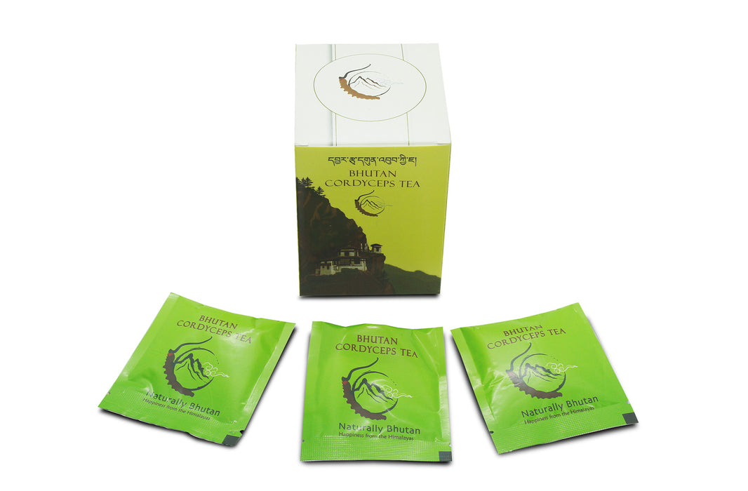 Bhutan Pure & Natural Cordyceps Tea by Naturally Bhutan (15 bags), 50g - Druksell.com