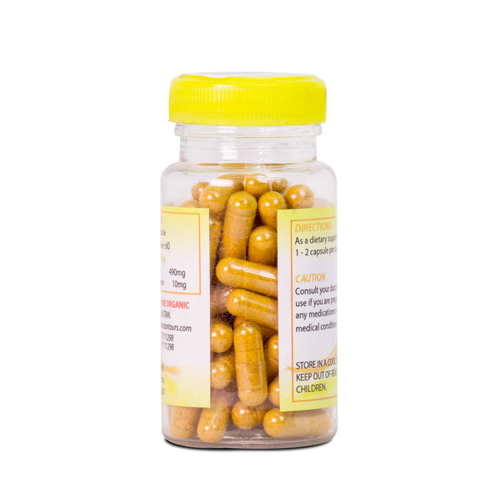 Pure Organics,100% organic Turmeric capsules, 60 Capsules,80g