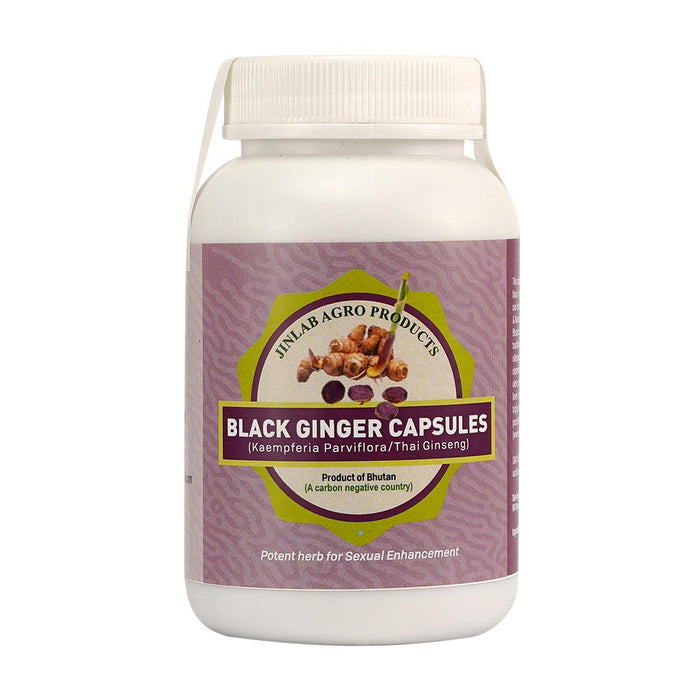 Black Ginger Capsules (Kaempfera Parviflora/Thai Ginseng), Jinlab Argo Products, Potent Herb for Sexual Enhancement