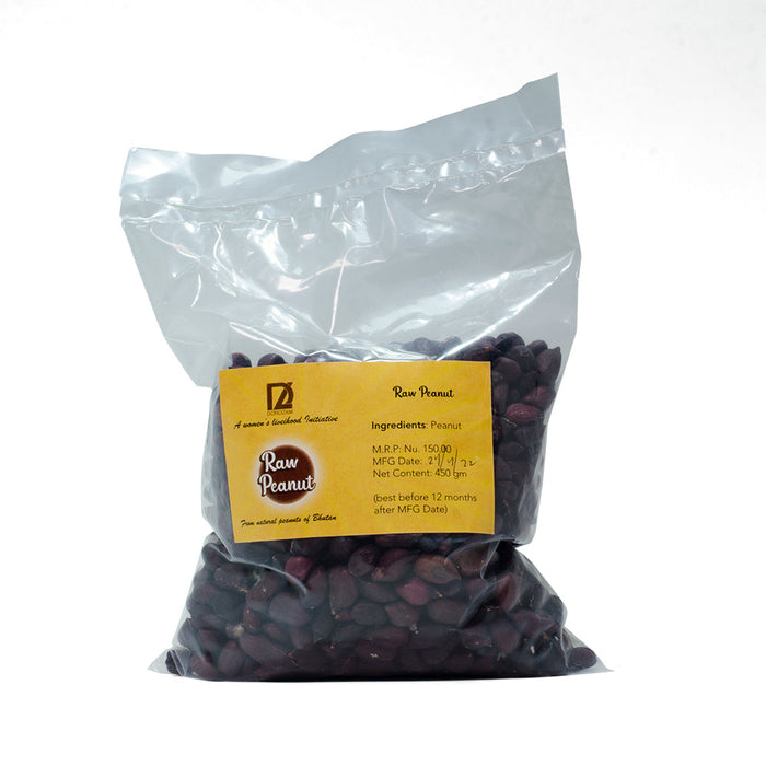 Raw Peanut, 450 g - Dorozam, local, natural, Bhutan products.