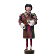 Bhutanese Male Doll in Traditional Gho - Druksell.com