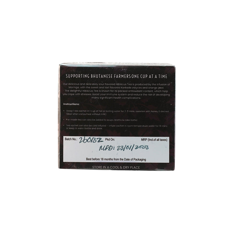 Hibiscus Moringa Infusion | Bhutan Herbal Tea | Druksell