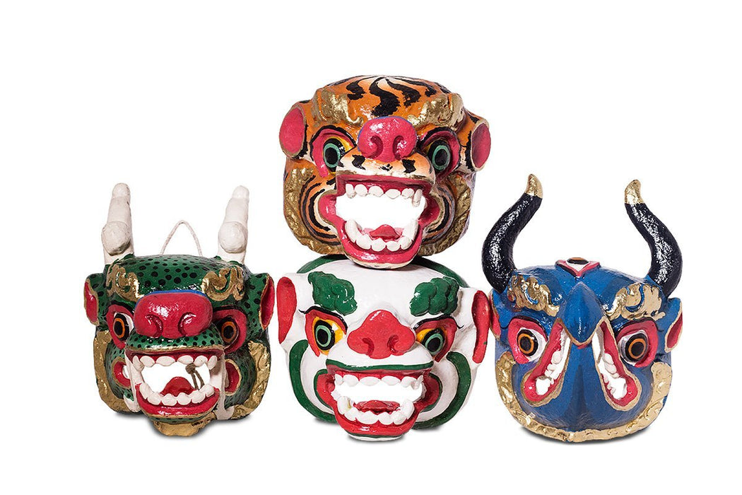 Bhutan Dragon Mask, Ugyen Silverling Handicraft, 600gms