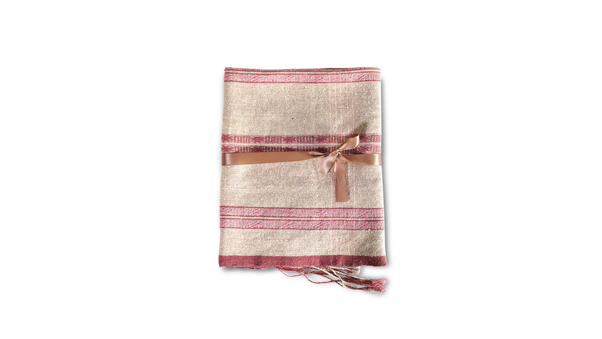 Raw silk shawl (Multi-color Pattern) (4593996038262)