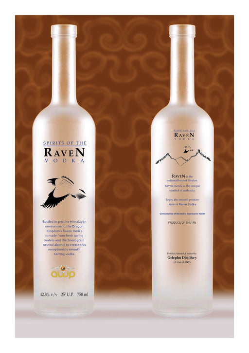 Raven Vodka | Bhutan Vodka | The most popular vodka from Bhutan- Druksell.com