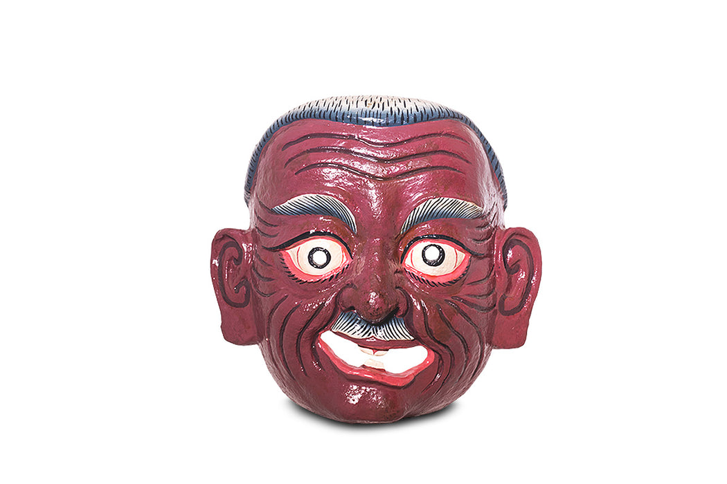 Atsara (old man) mask from Bhutan - Druksell.com