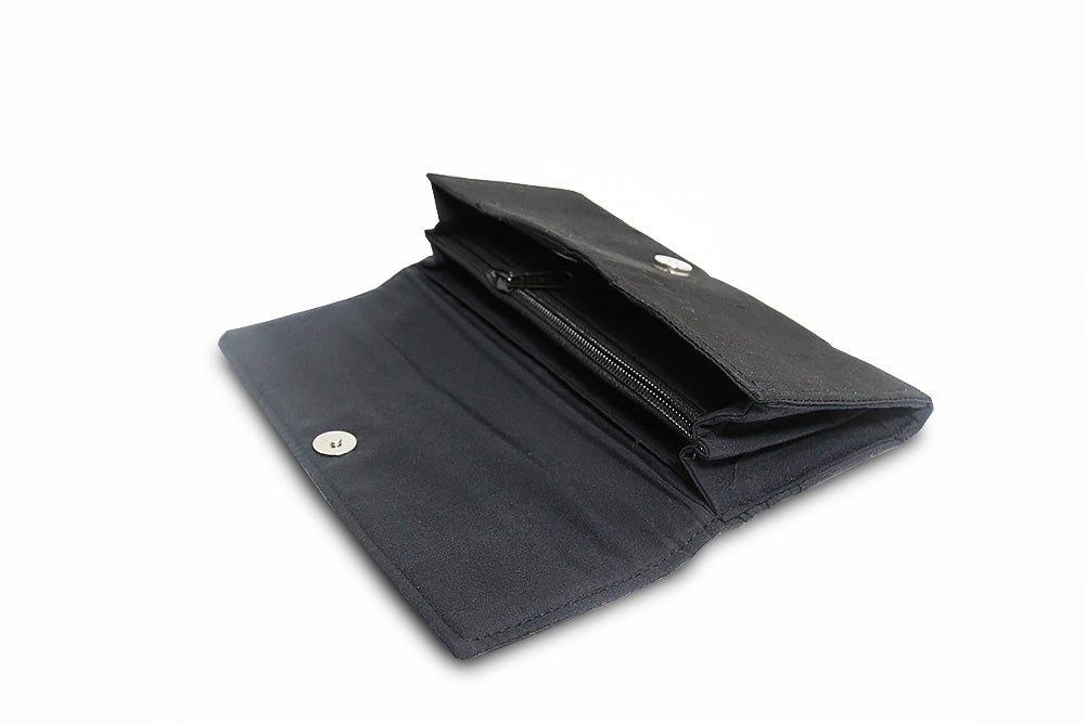 Women Traditional pattern design wallet (Black) - Druksell.com