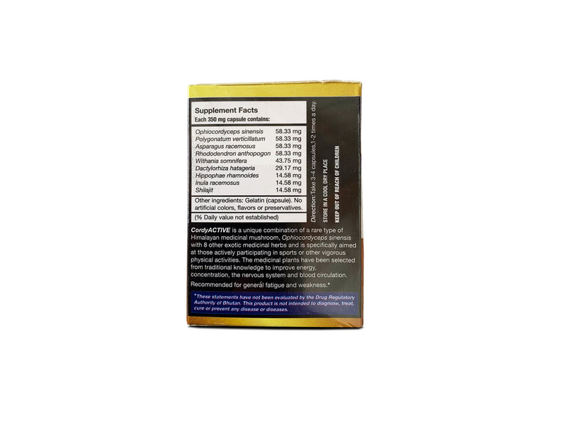 CordyActive | Pure organic cordycep supplements from Bhutan - Druksell.com (3941204230262)