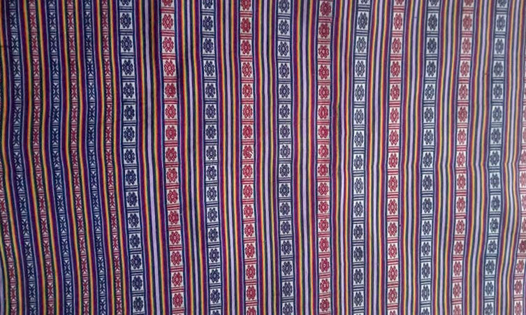 Kira Fabrics, Handwoven Multicolor kira, 62x94 inches, full Kira.