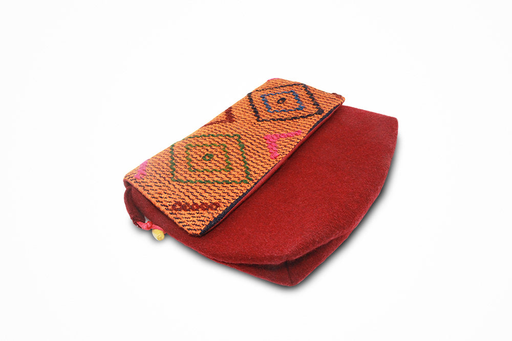 Traditional women red purse (Yathra bag) - Druksell.com