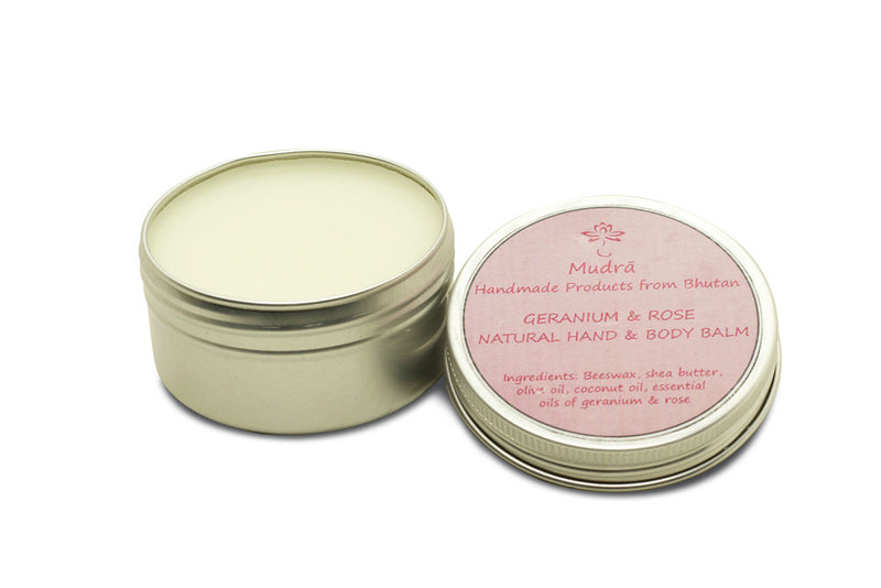 Mudra - Geranium & Rose Natural Hand & Body Balm - Druksell.com (4348181512310)