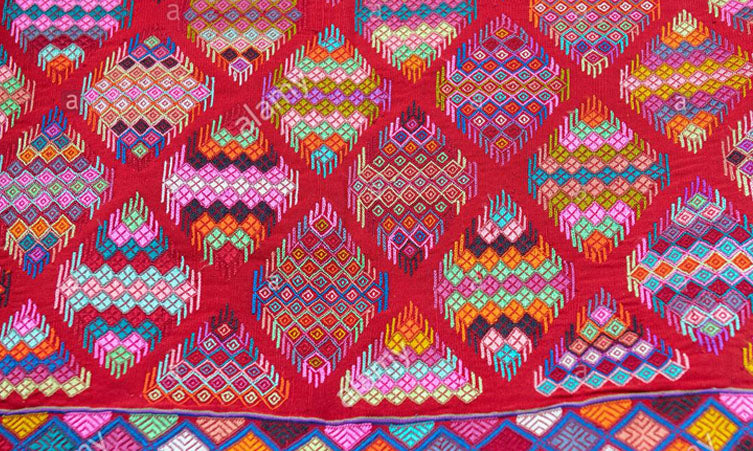 Kira Fabrics, Handwoven Multicolor kira, 62x94 inches, full Kira.