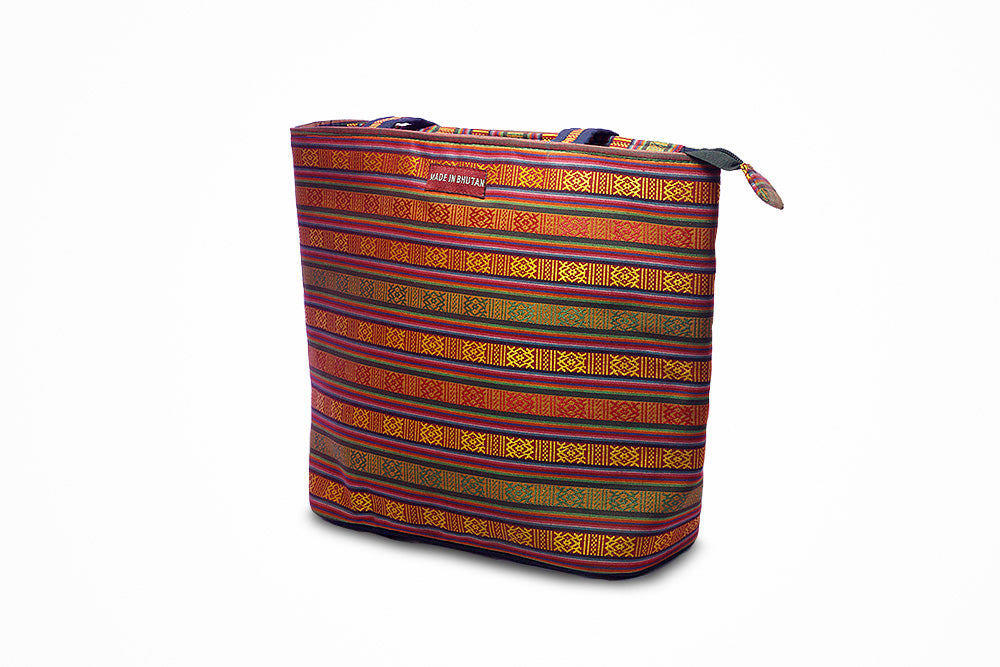 Common striped Sling bag from bhutan - Druksell.com