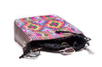 Traditional Bhutanese Raw silk Bag (multi color pattern) (4598536863862)