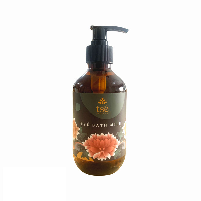 Tse Organics Bath Milk, 300ml, Amber Bottle with Pump